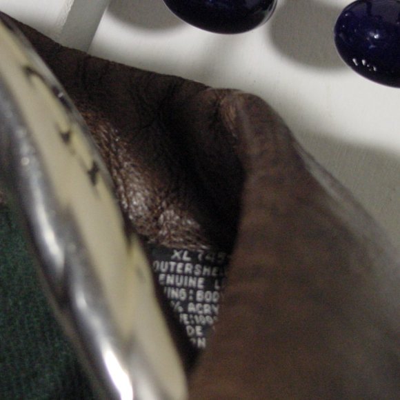 Vtg Brown Leather St. John's Bay Bomber Jacket Sz XL Buckle Back - Picture 9 of 15